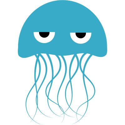 Angry Jellyfish Clipart png transparent