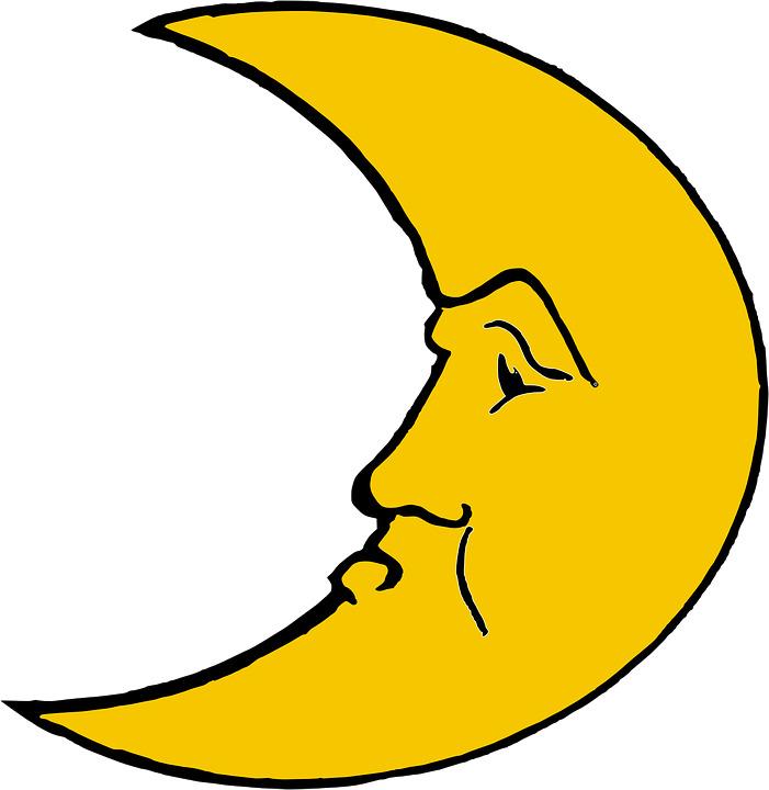 Angry Moon Crescent png transparent