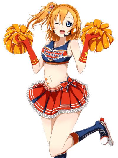 Anime Cheerleader png transparent