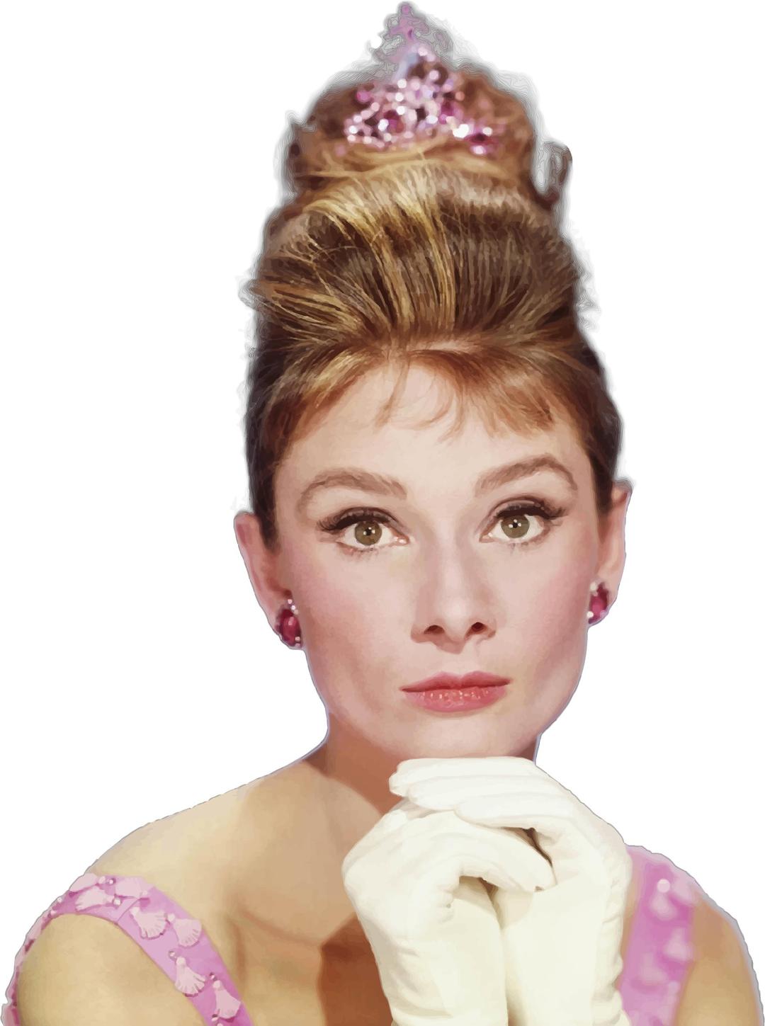 Audrey Hepburn Portrait png transparent
