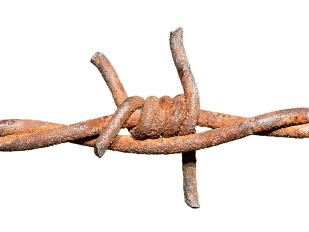 Barbed Wire Rusted Knot png transparent