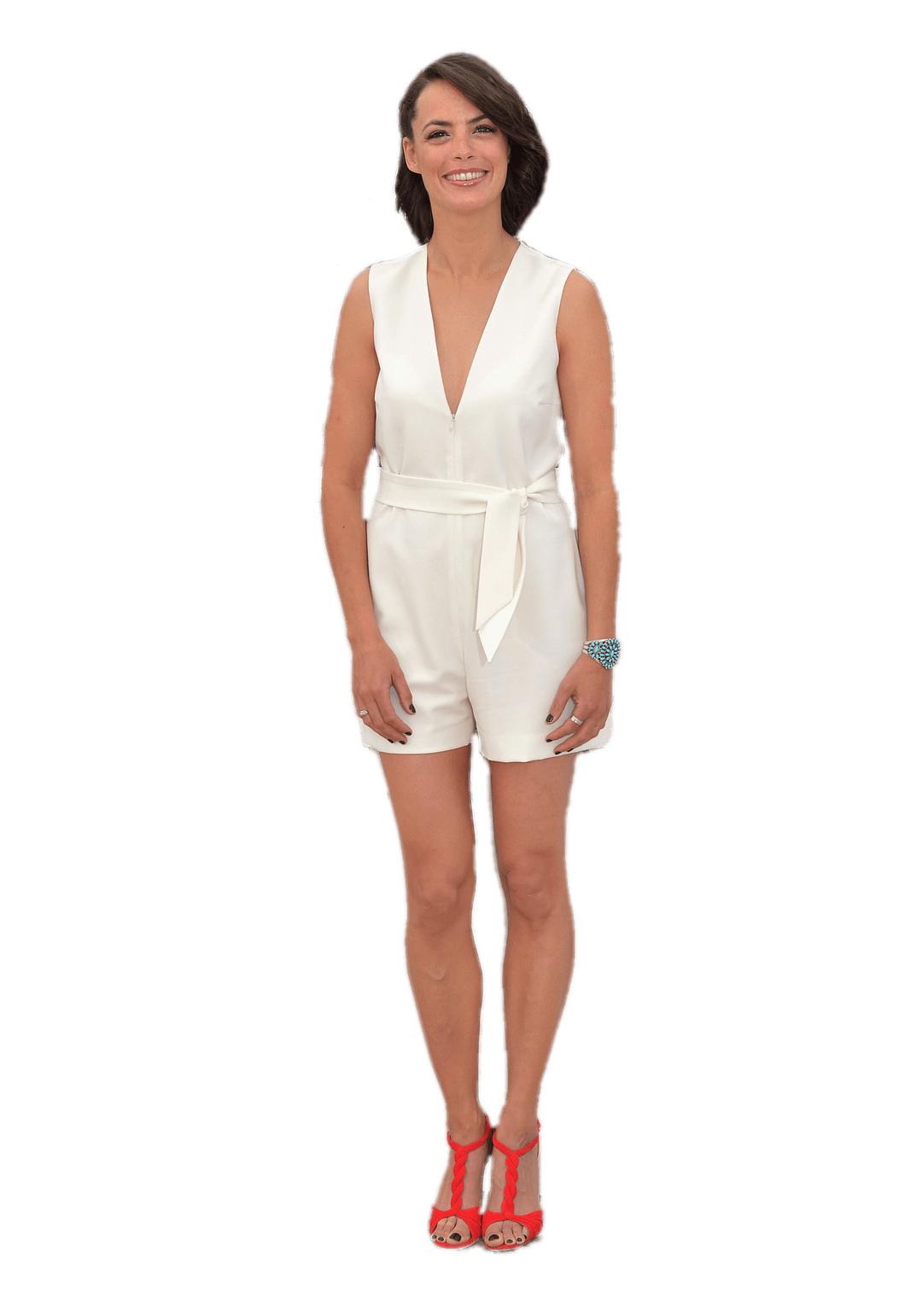 Be?re?nice Be?jo White Jumpsuit png transparent