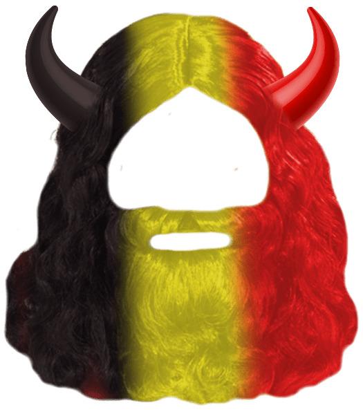 Belgium Red Devil Mask png transparent