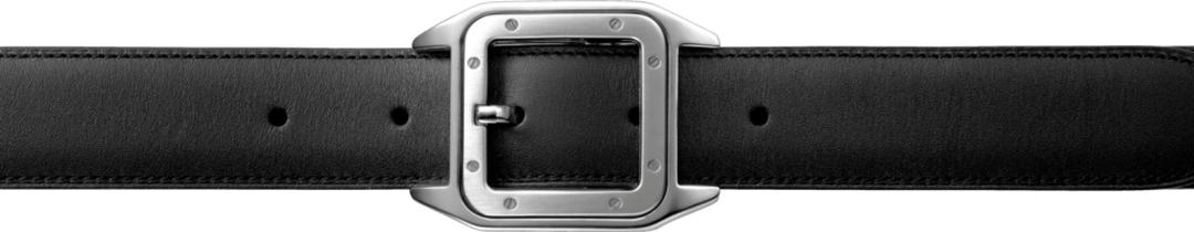 Belt Front Leather Black png transparent
