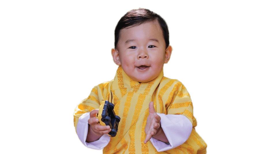 Bhutan Baby Prince With Toy Car png transparent