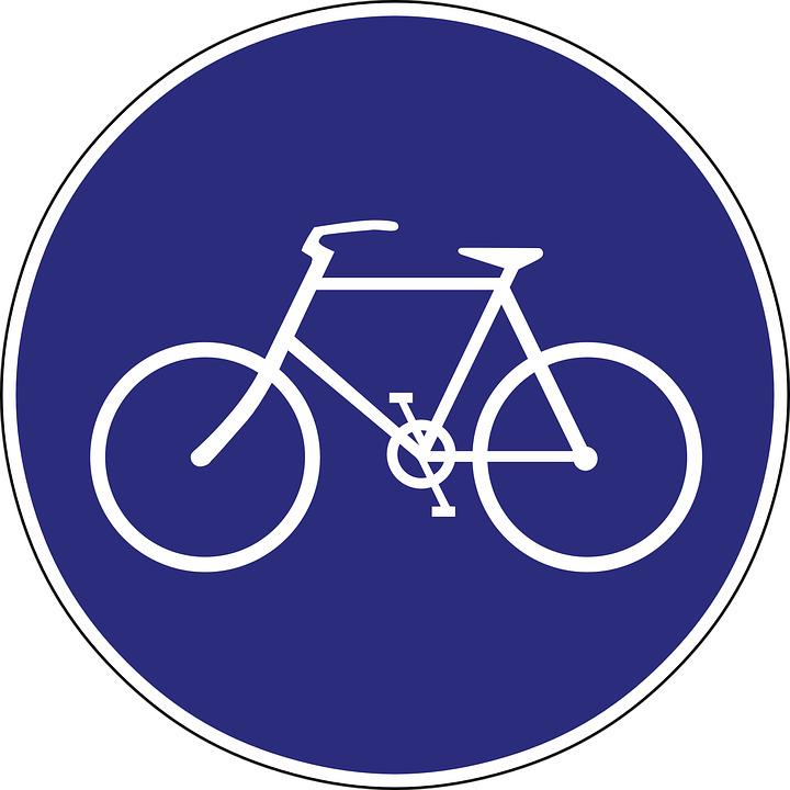 Bike Path Road Sign png transparent