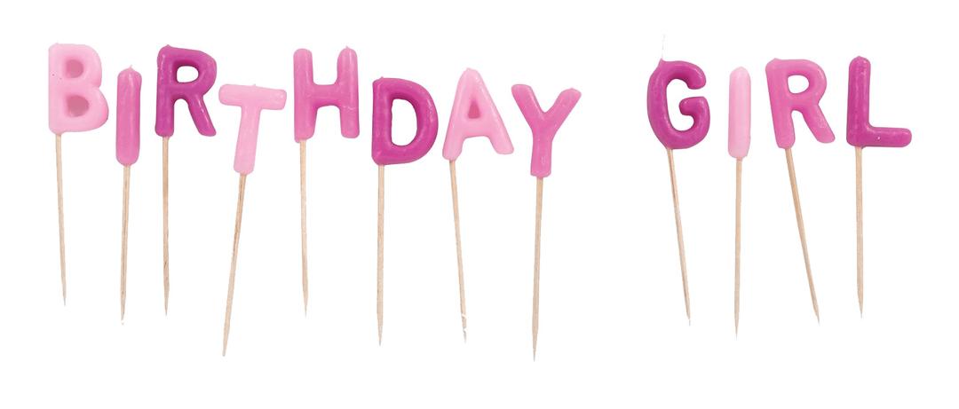Birthday Girl Candles png transparent
