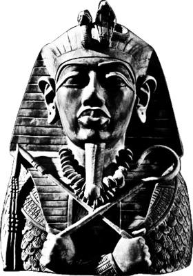 Black and White Pharaoh png transparent