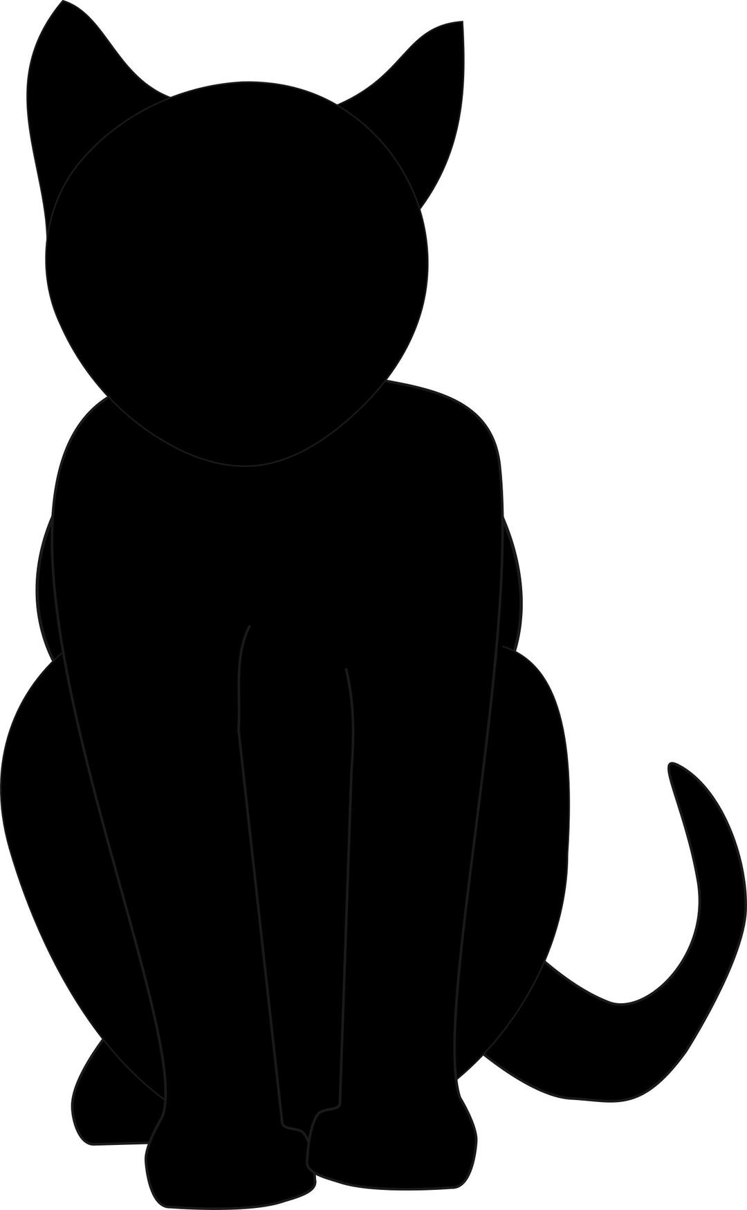 black cat png transparent