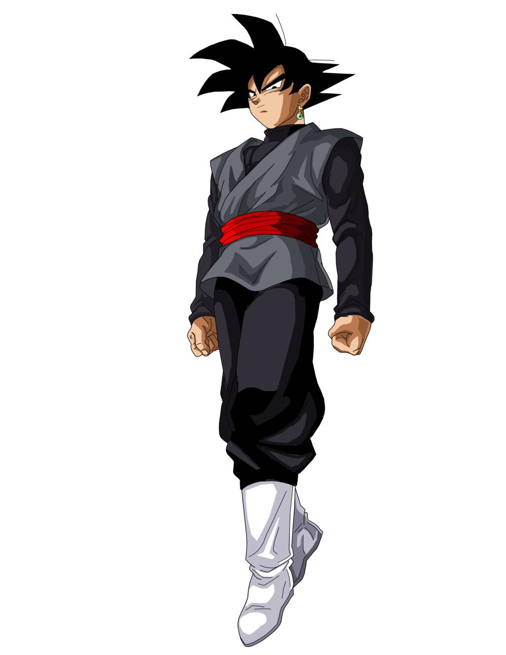 Black Goku Standing png transparent