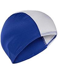 Blue and White Swimming Hat png transparent