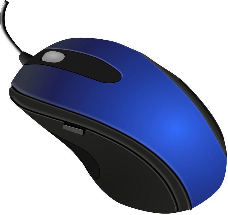 Blue Black Computer Mouse png transparent