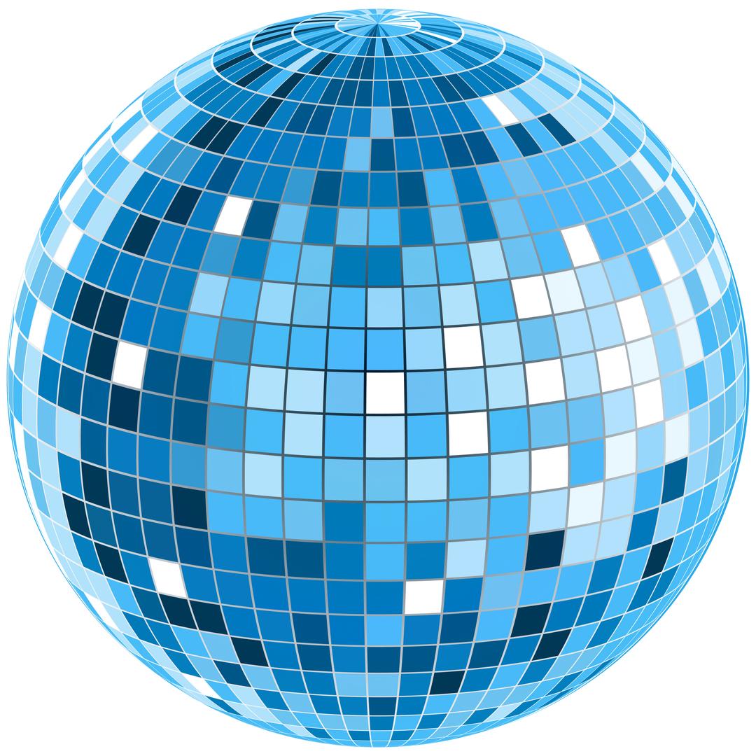 Blue Disco Ball png transparent