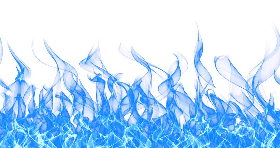 Blue Fire Footer png transparent