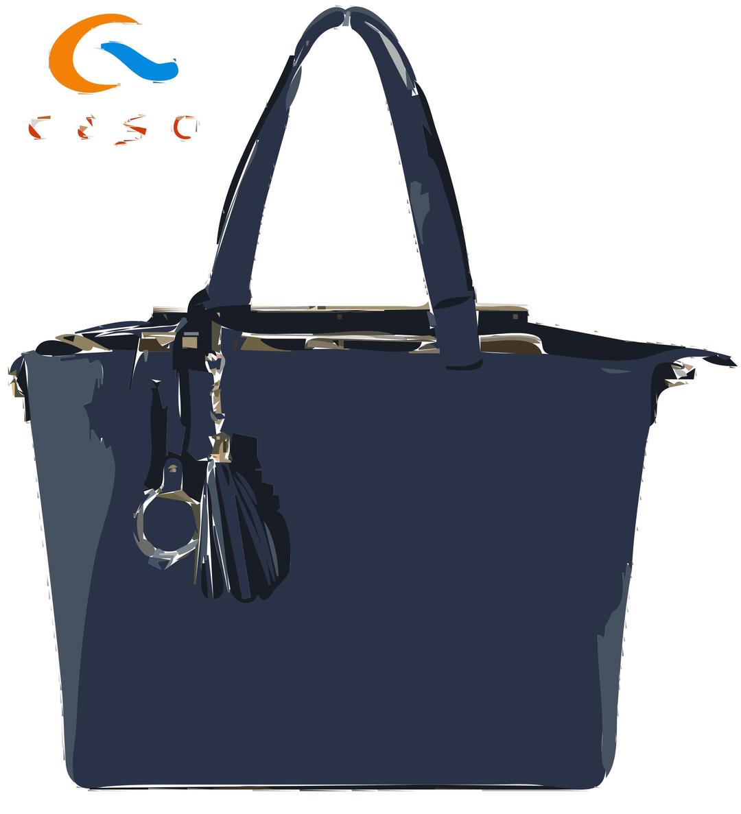 Blue Flat Bag with Logo png transparent