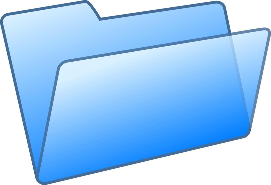Blue Open Folder Dropbox png transparent