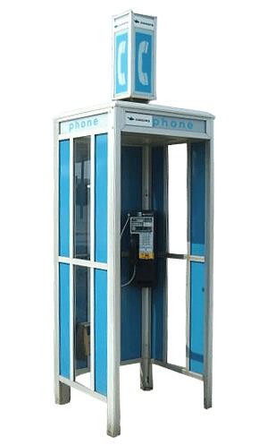 Blue Phone Booth png transparent