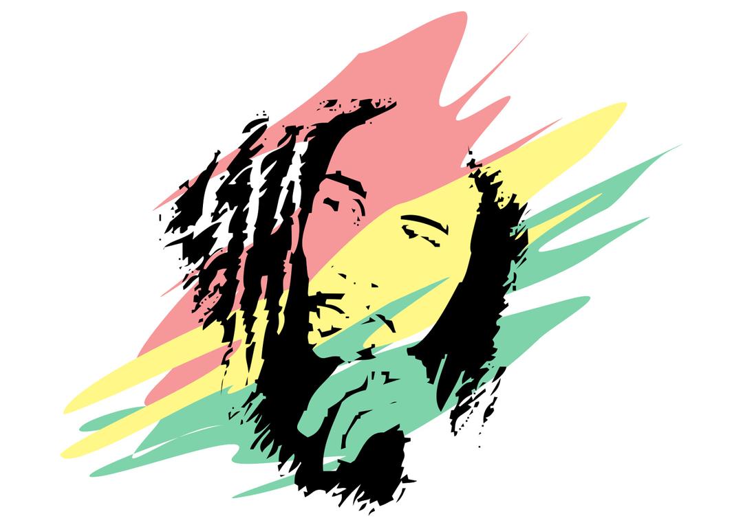 Bob Marley Colors png transparent