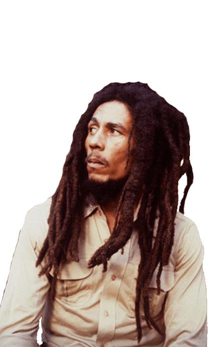 Bob Marley Looking Left png transparent