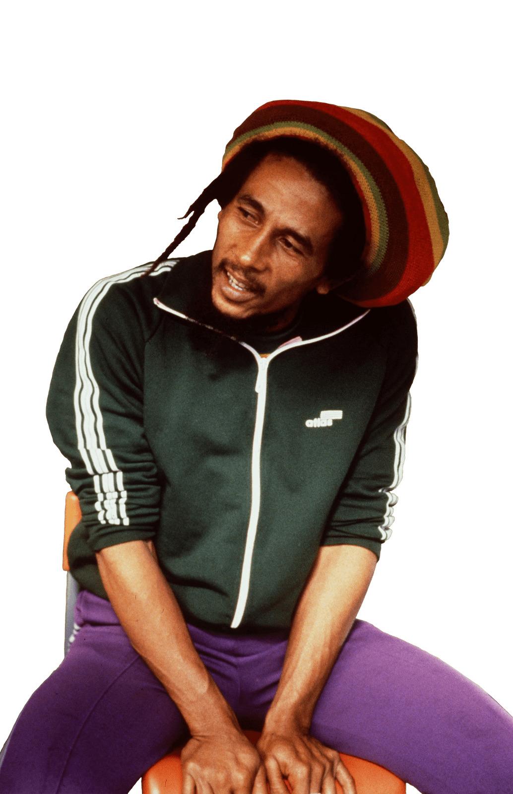 Bob Marley Sitting png transparent