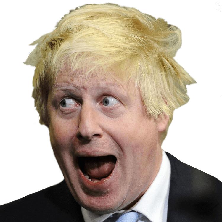 Boris Johnson Scared png transparent