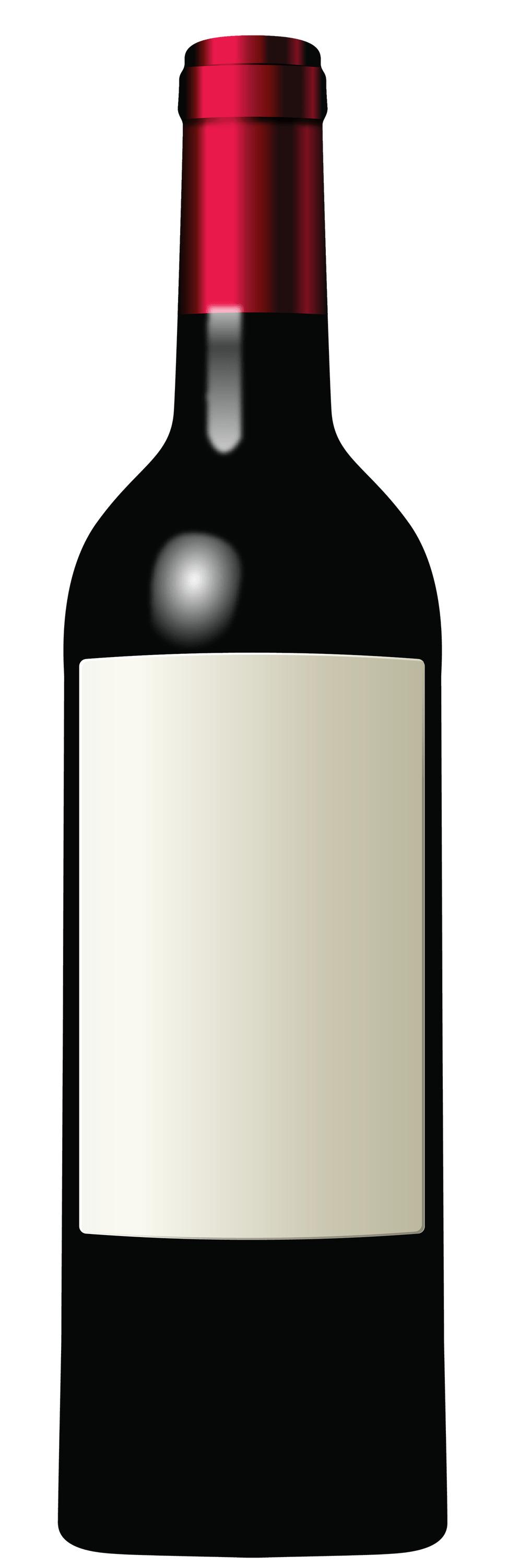 Bottle Wine Red Whitelabel png transparent