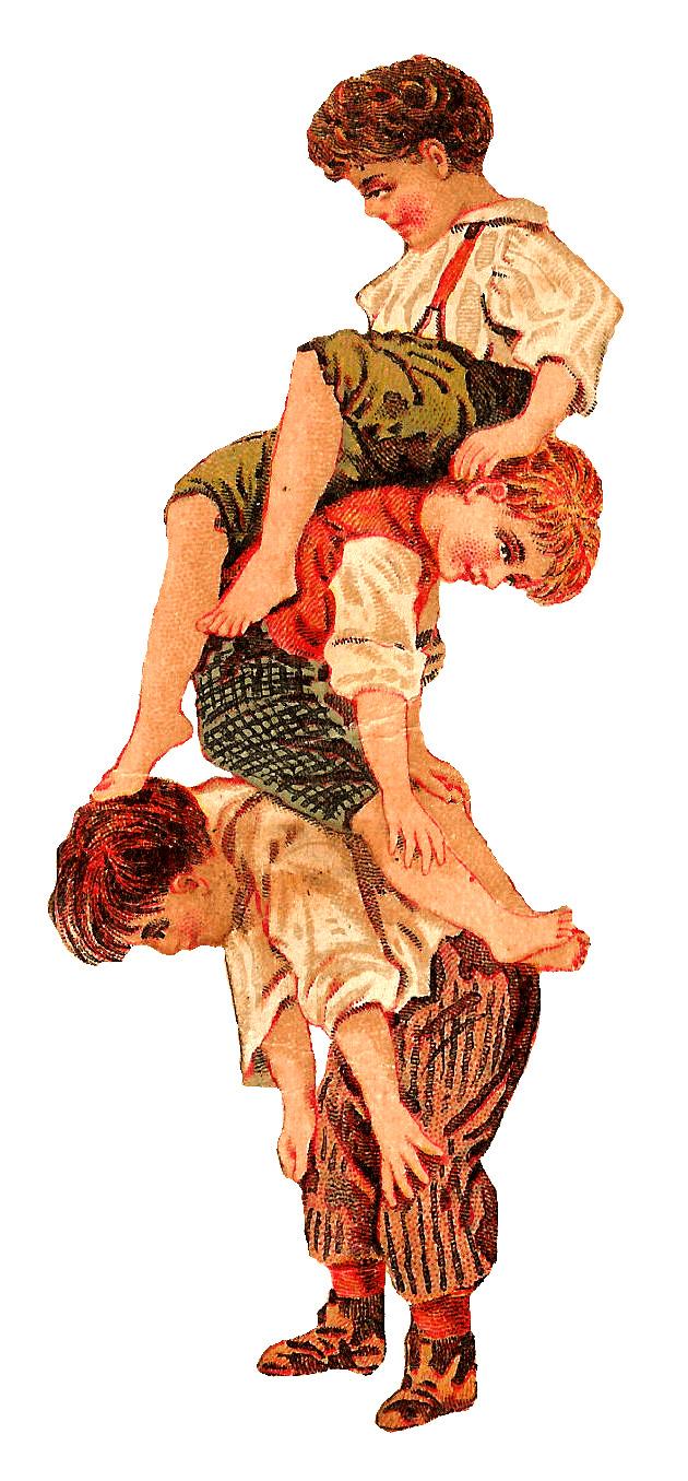 Boys Playing Antique png transparent