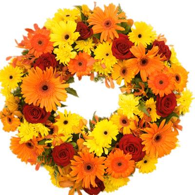 Bright Funeral Wreath png transparent