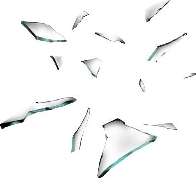 Broken Glass Chunks png transparent