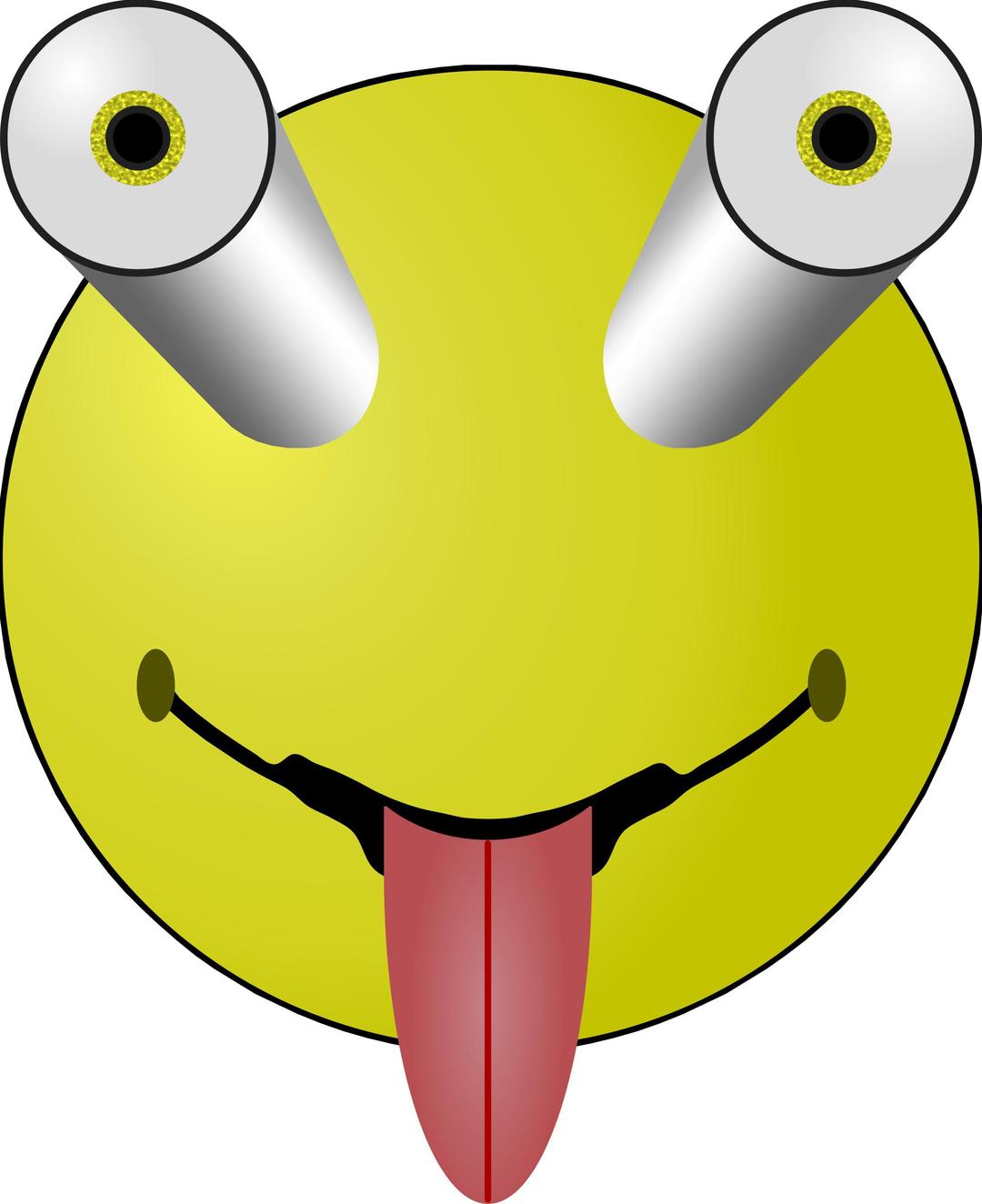 Bug Eyed and Tounge png transparent