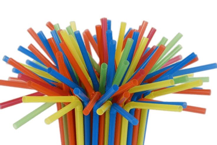 Bunch Of Coloured Straws png transparent