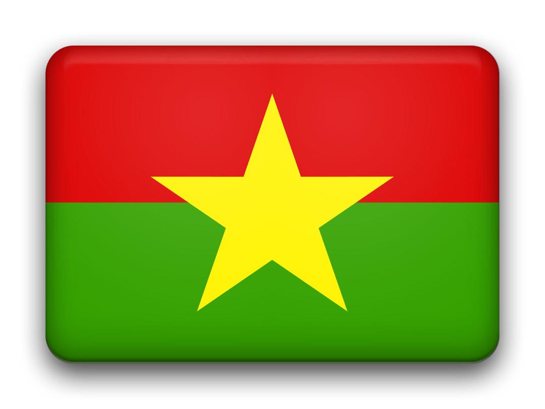 Burkina Faso Rounded Icon Flag png transparent