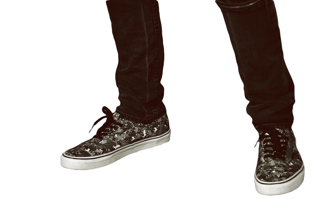 Camouflaged Shoes png transparent