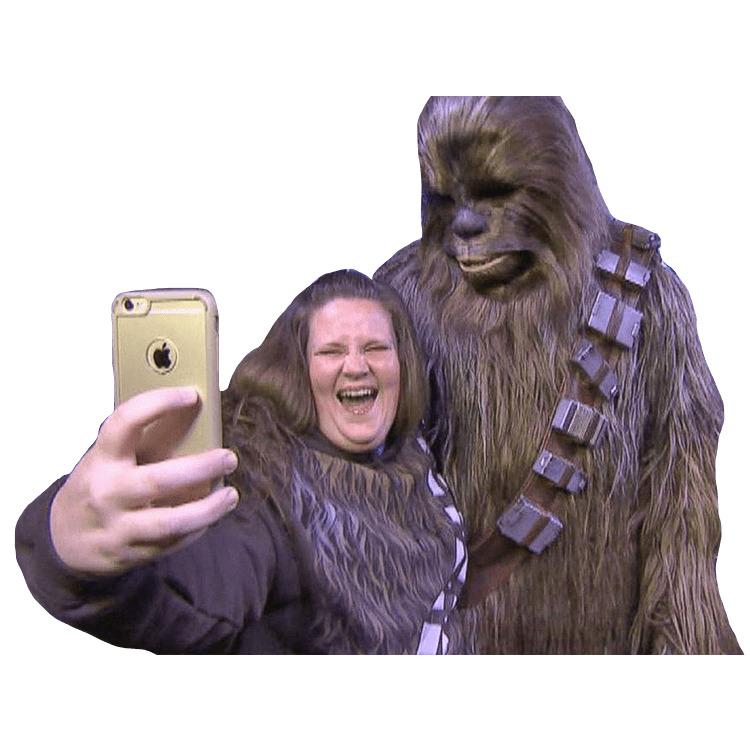 Candace Payne Chewbacca Mom Selfie png transparent