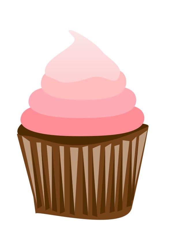 Cartoon Cupcake Pink Topping png transparent