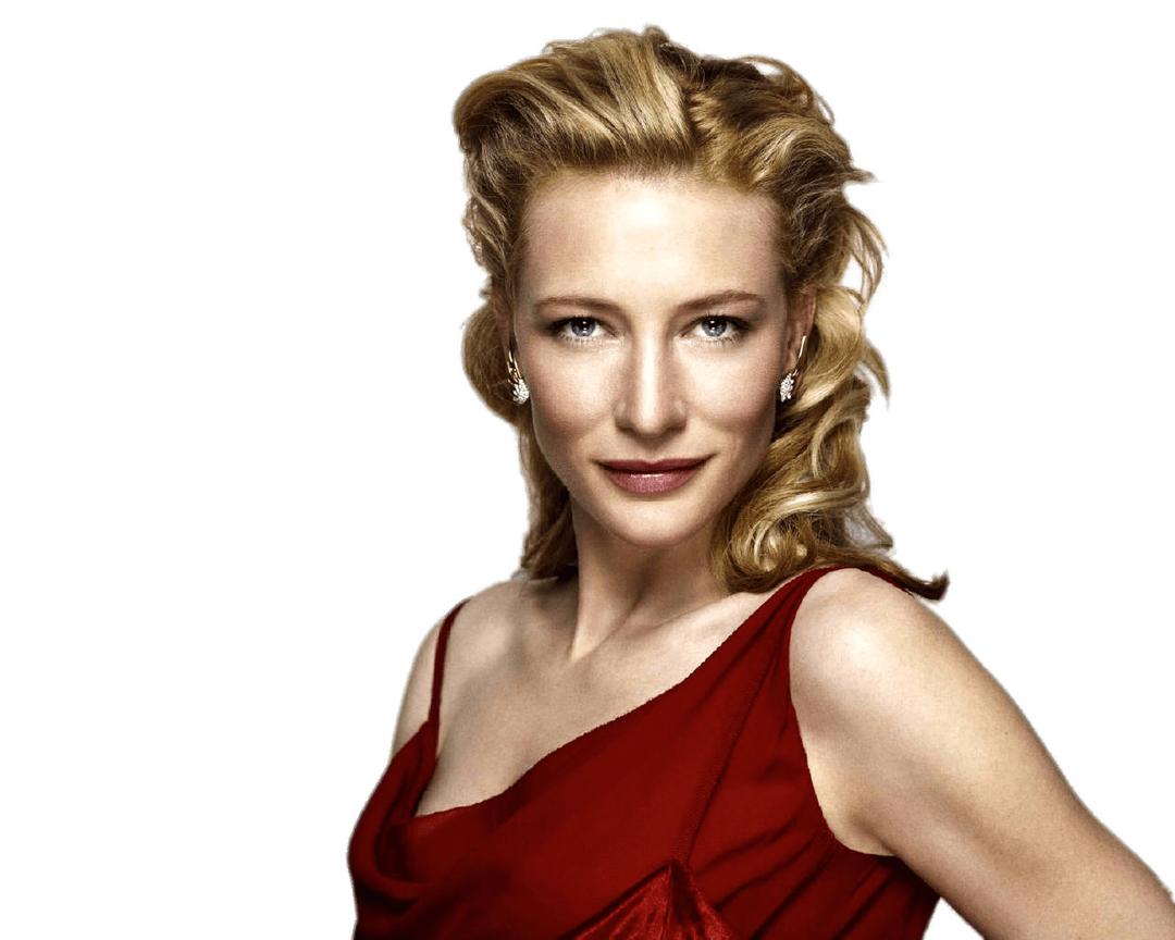 Cate Blanchett Red Top png transparent