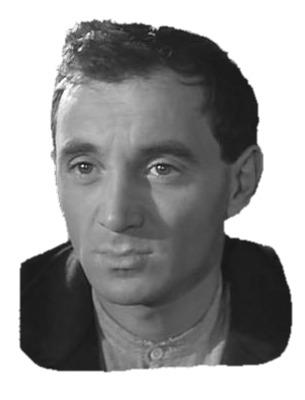 Charles Aznavour Black and White png transparent