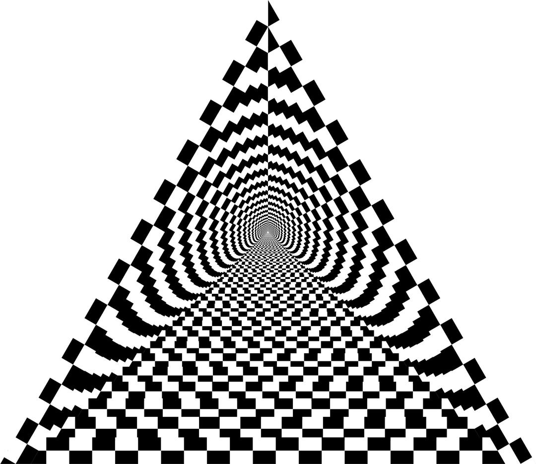 Checkerboard Pyramid png transparent