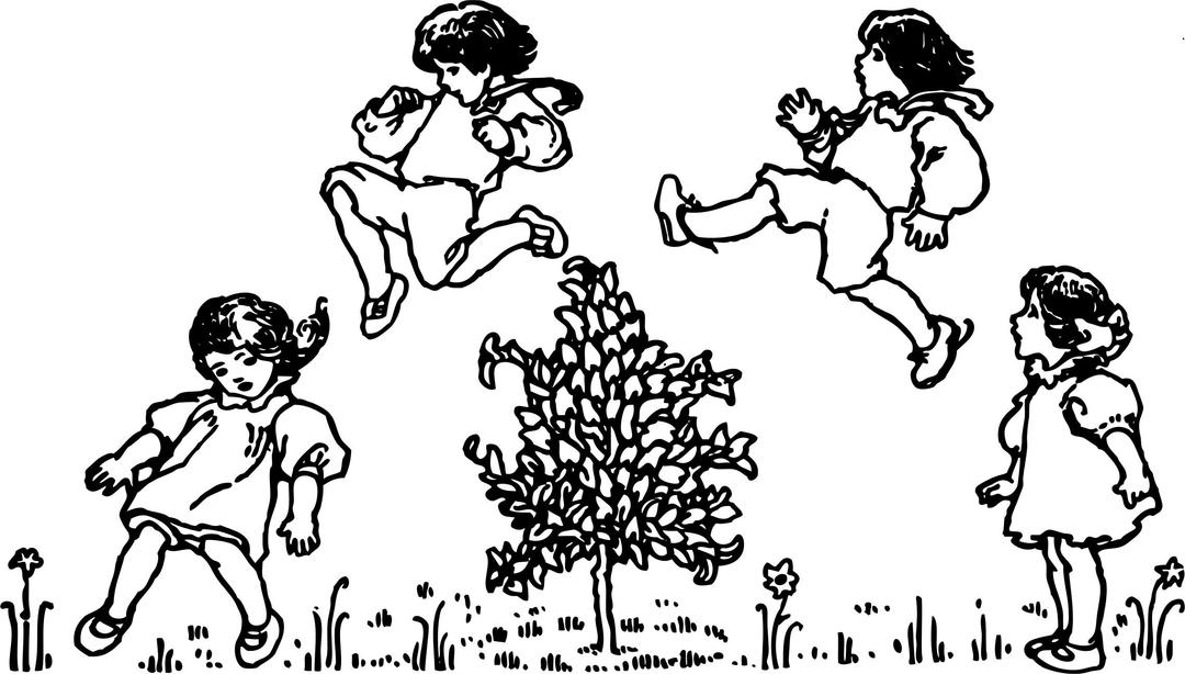 children jumping png transparent