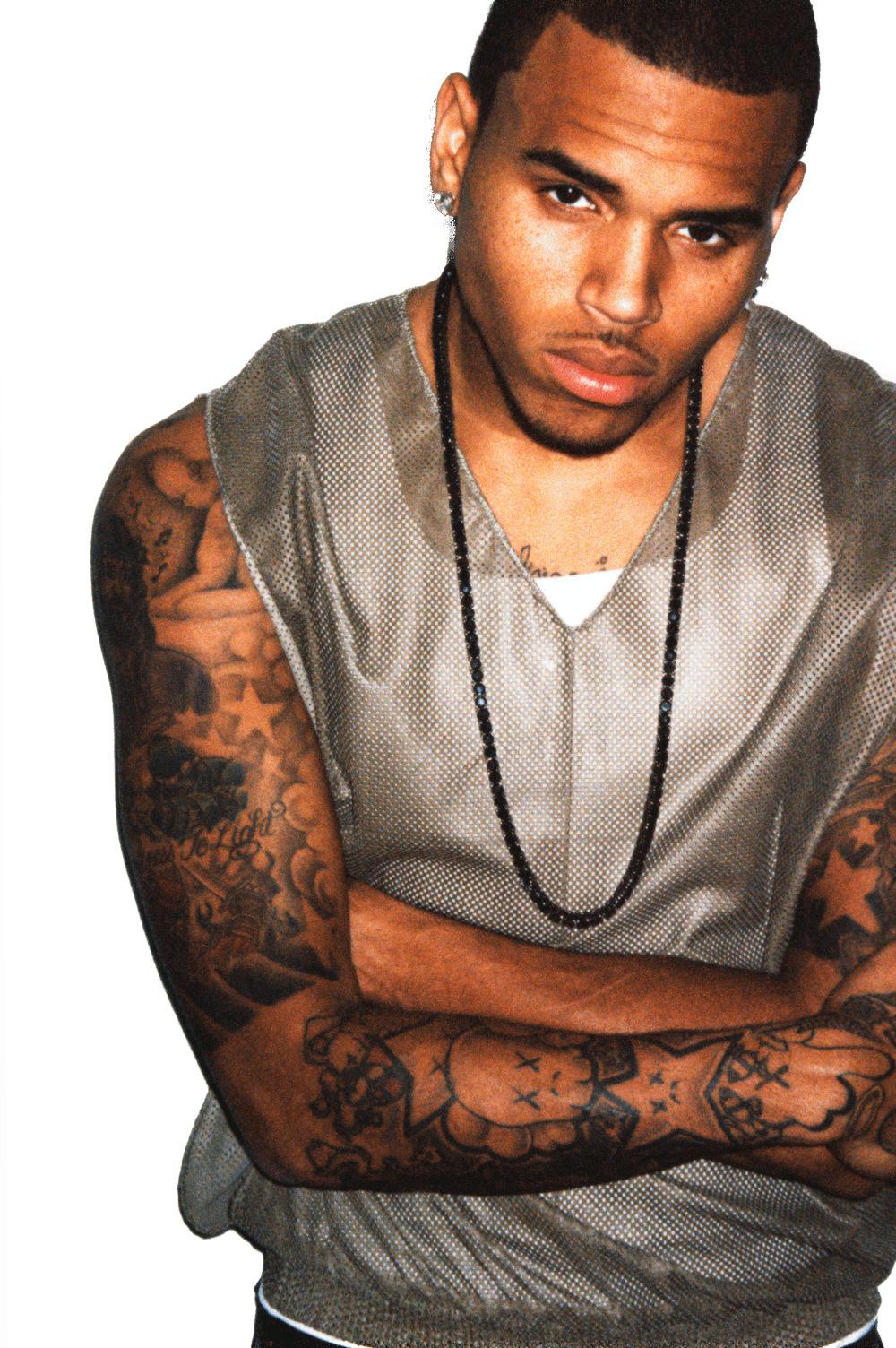 Chris Brown Close Up png transparent