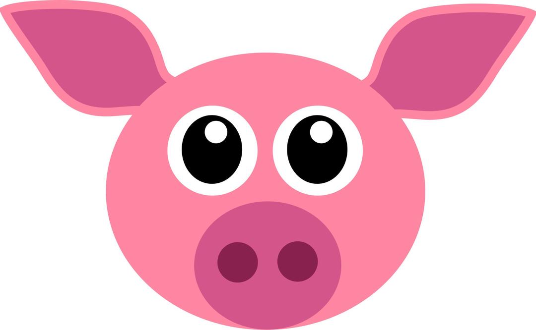 Cochon - pig face png transparent