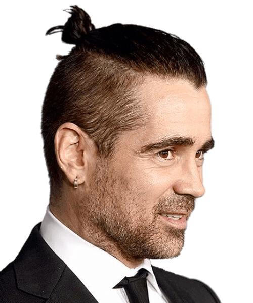 Colin Farrell Wearing Top Knot png transparent