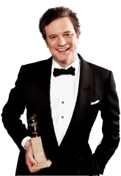 Colin Firth Winning Prize png transparent