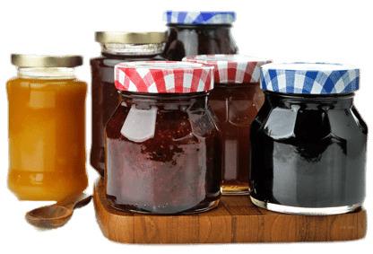 Collection Of Full Jam Jars png transparent