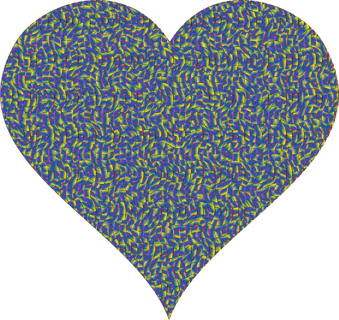 Colorful Confetti Heart png transparent