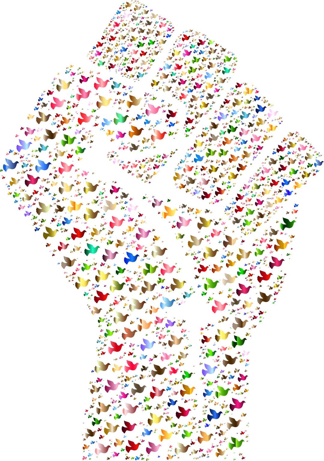 Colorful Fistful Of Doves 4 png transparent
