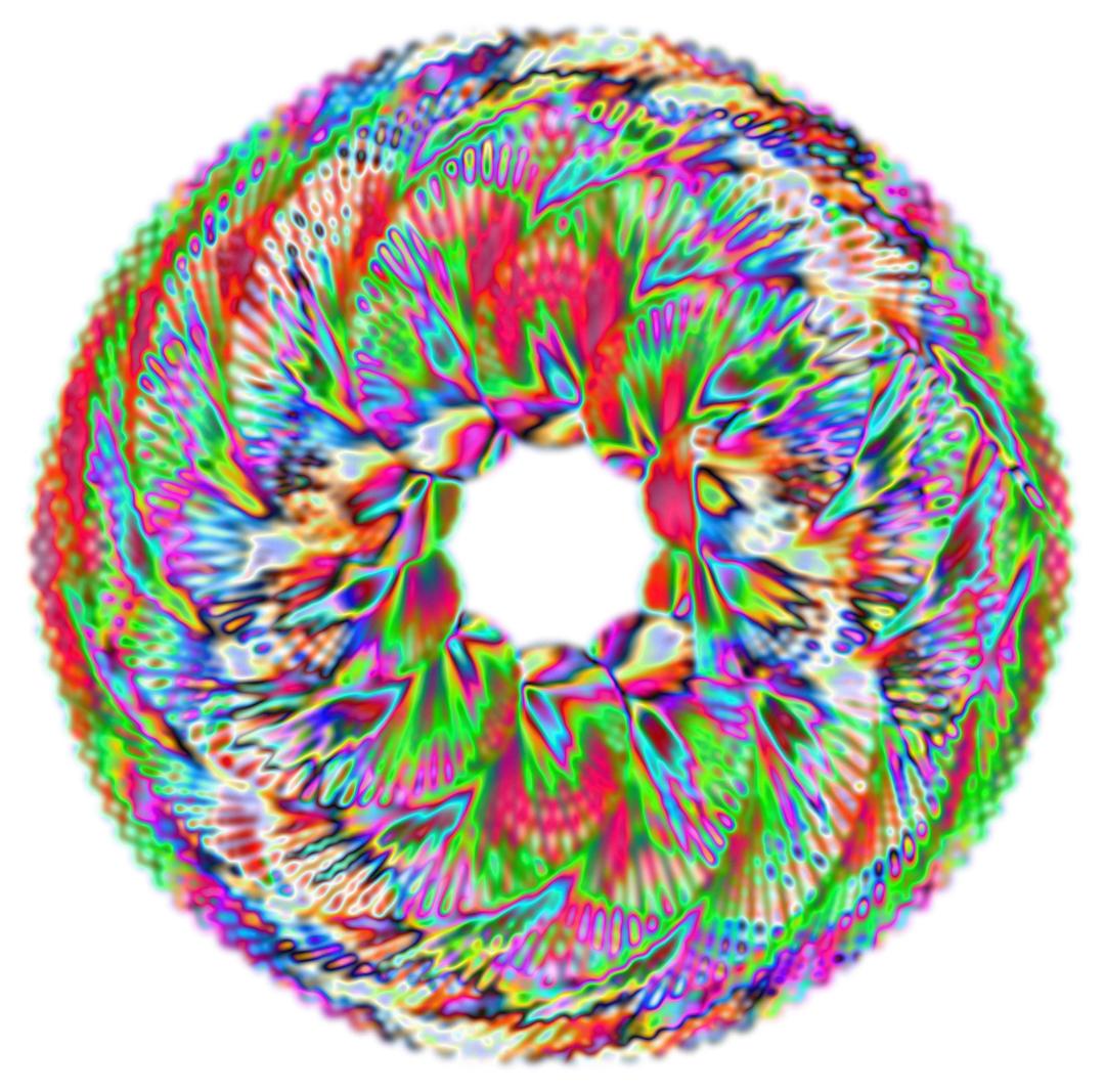 Colorful Spirograph Variation 4 png transparent
