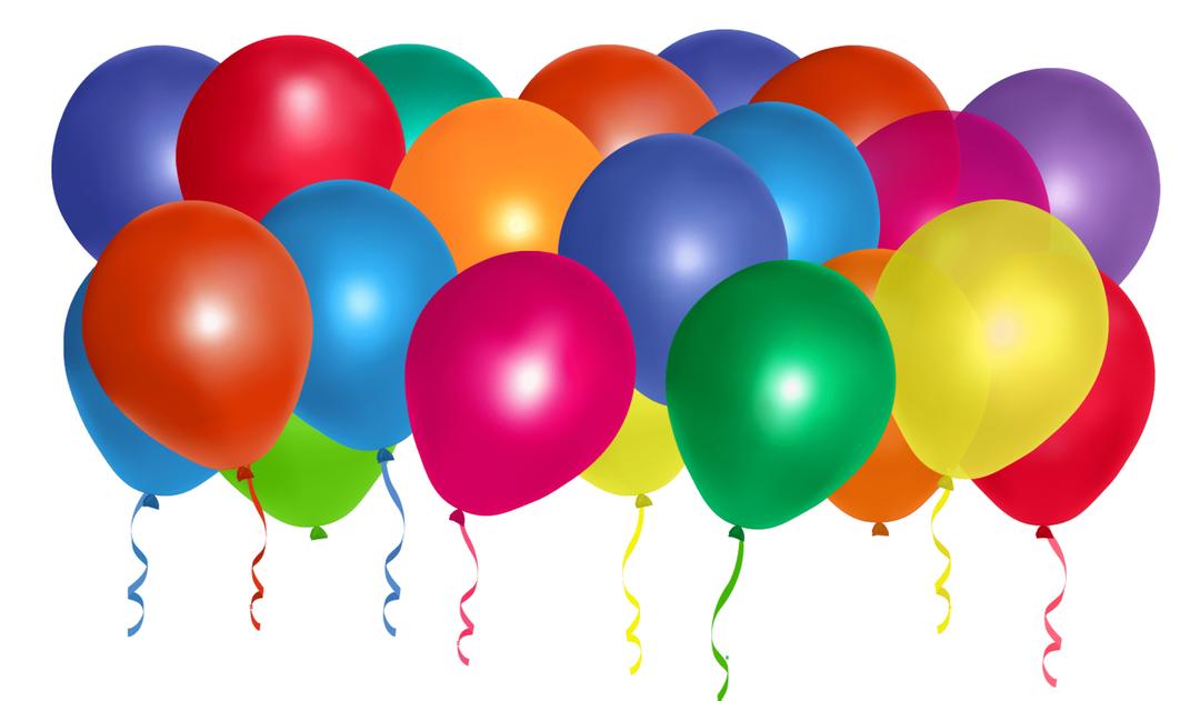 Colourful Balloons png transparent
