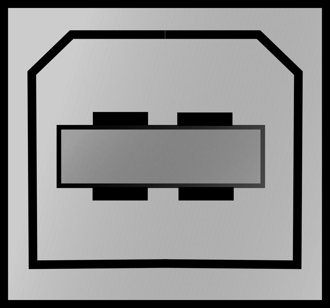 connector USB type B png transparent