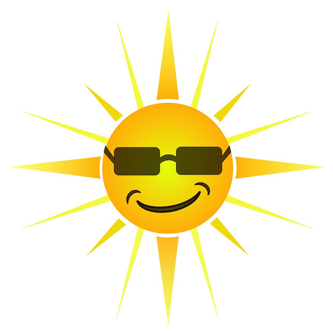 Cool Happy Sun png transparent